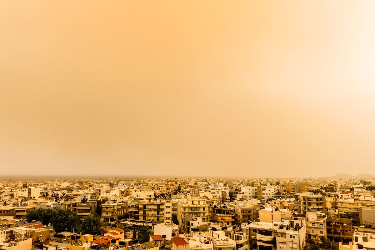 Αφρικανική σκόνη στον ουρανό του Ηρακλείου
