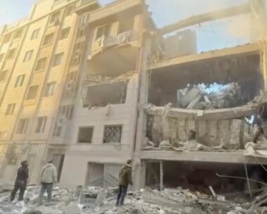 Κατεστραμμένο κτίριο στην Τεχεράνη