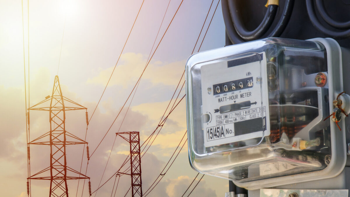 Electric power box meter for home use