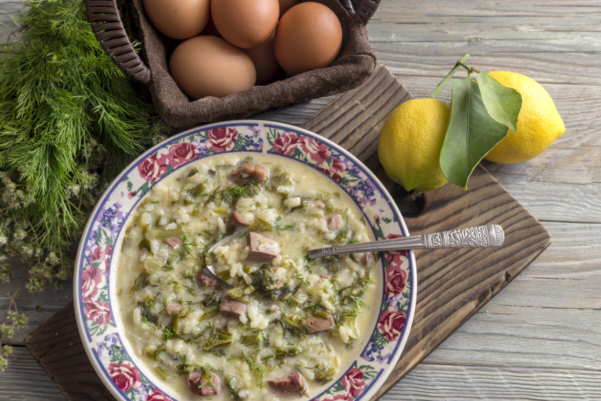 Πιλάφι με μαγειρίτσα