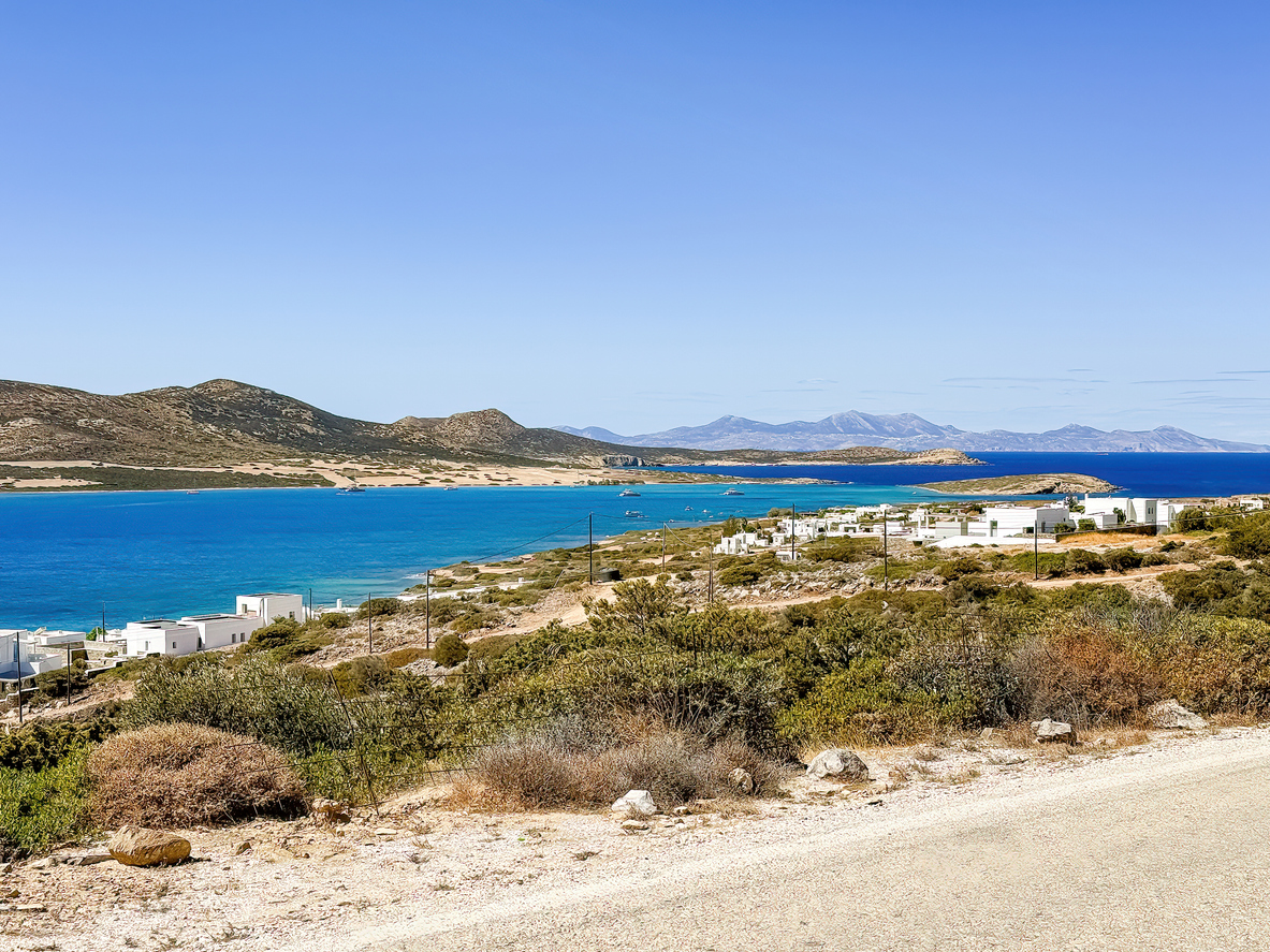 Agios Georgios village, Antiparos island, Greece.