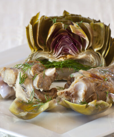 Aρνάκι με αγκινάρες