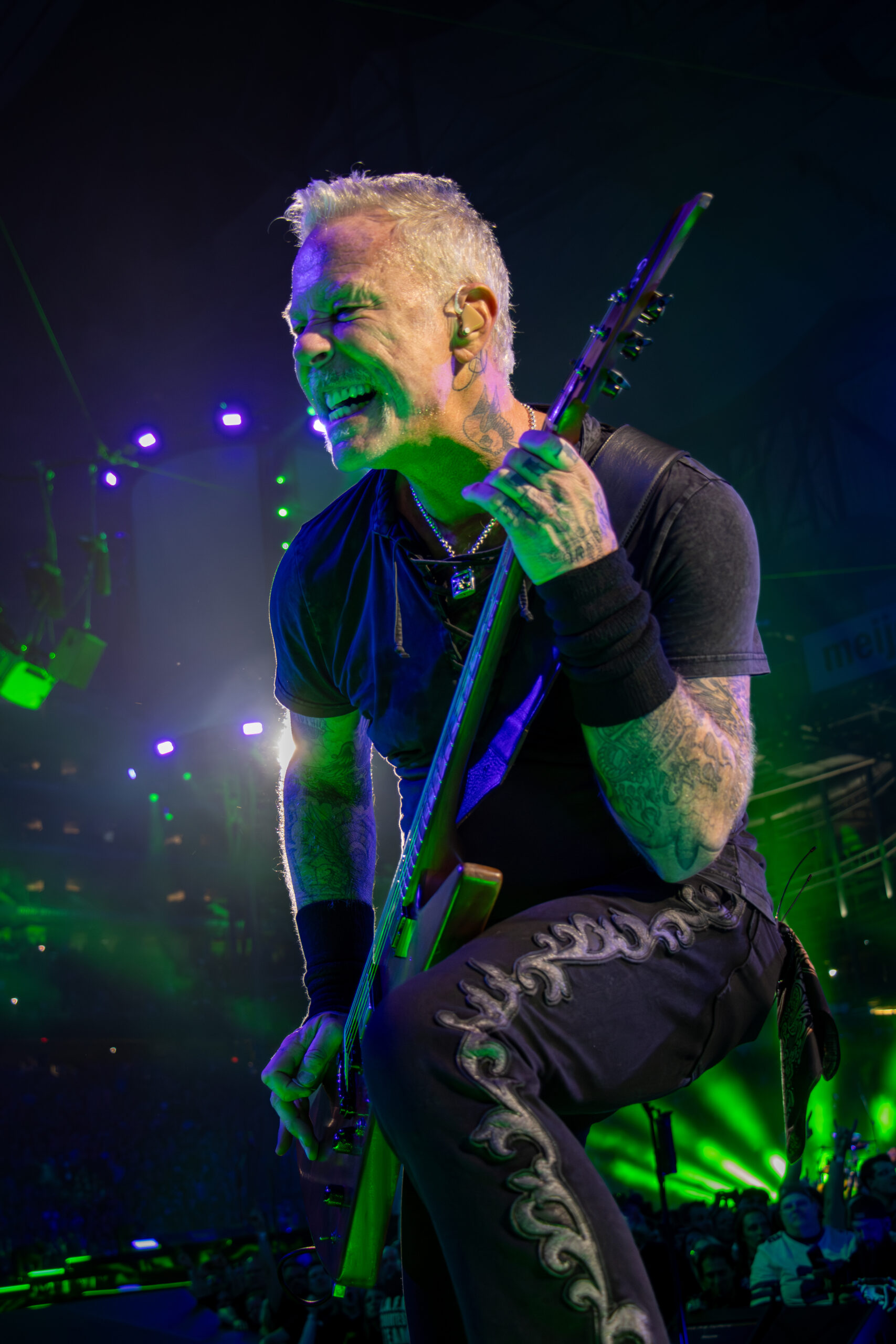 Metallica performs at Ford Field in Detroit, Michigan on November 12, 2023