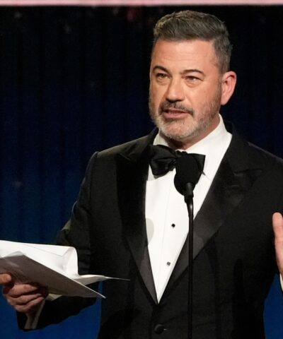 Jimmy Kimmel accepts the award for best talk show for "Jimmy Kimmel Live!" during the 31st Annual Critics Choice Awards on Sunday, Jan. 4, 2026, at The Barker Hanger in Santa Monica, Calif.