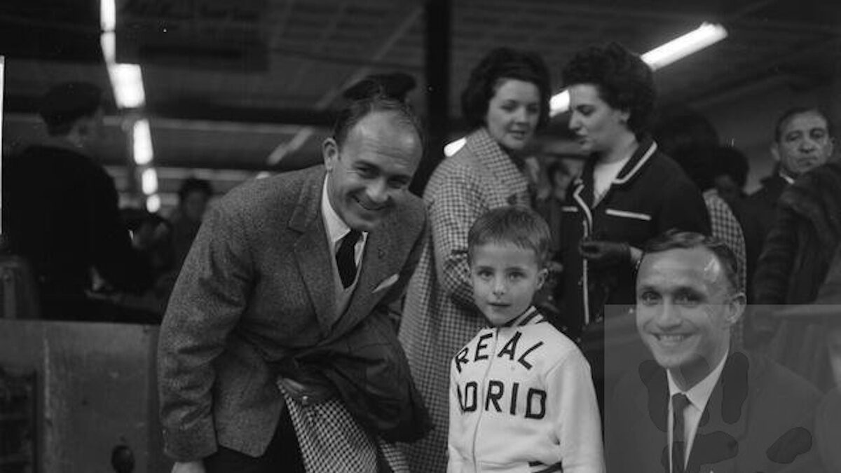 Ο Εμίλιο Σανταμαρία (ΔΕΞΙΑ) σε φωτογραφία με τον Αλφρέδο Ντι Στέφανο (Credit line: BNA Photographic