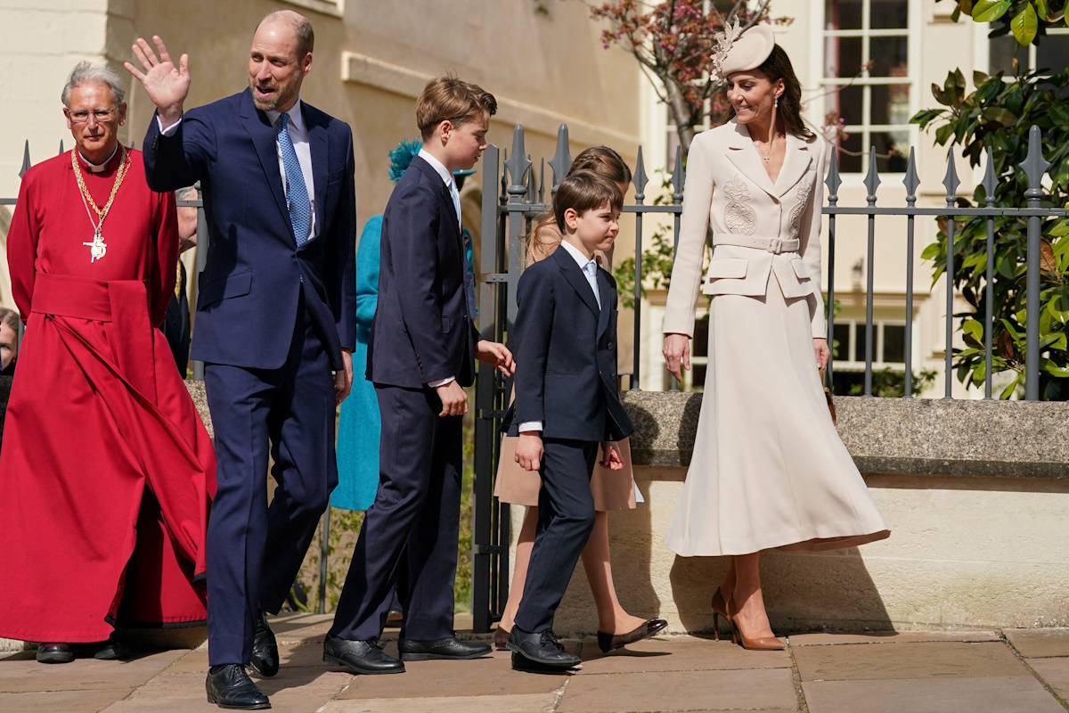 Η Κέιτ Μίντλετον, ο πρίγκιπας Γουίλιαμ και τα παιδιά τους, Σάρλοτ, Τσορτζ και Λούι