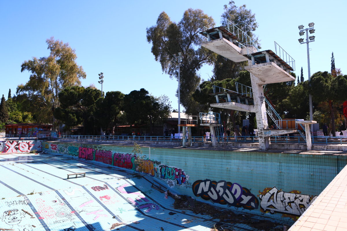 ΕΝΑΡΞΗ ΕΡΓΑΣΙΩΝ ΑΝΑΚΑΤΑΣΚΕΥΗΣ ΤΟΥ ΟΛΥΜΠΙΑΚΟΥ ΚΟΛΥΜΒΗΤΗΡΙΟΥ ΣΤΗΝ ΑΘΗΝΑ ΜΕ ΠΡΩΤΟΒΟΥΛΙΑ ΤΗΣ ΕΛΛΗΝΙΚΗΣ ΟΛΥΜΠΙΑΚΗΣ ΕΠΙΤΡΟΠΗΣ ΚΑΙ ΤΗΝ ΧΟΡΗΓΙΑ ΤΗΣ ΕΘΝΙΚΗΣ ΤΡΑΠΕΖΑΣ.  (ΑΡΓΥΡΩ ΑΝΑΣΤΑΣΙΟΥ
