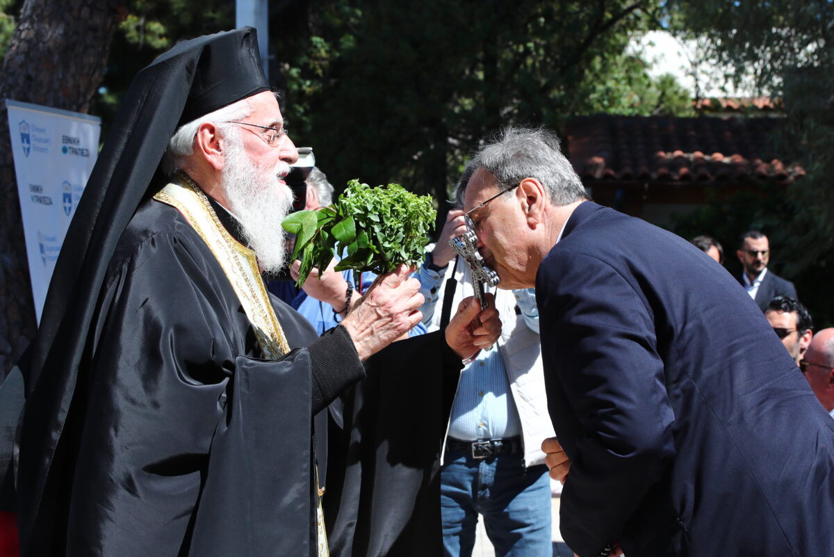 ΕΝΑΡΞΗ ΕΡΓΑΣΙΩΝ ΑΝΑΚΑΤΑΣΚΕΥΗΣ ΤΟΥ ΟΛΥΜΠΙΑΚΟΥ ΚΟΛΥΜΒΗΤΗΡΙΟΥ ΣΤΗΝ ΑΘΗΝΑ ΜΕ ΠΡΩΤΟΒΟΥΛΙΑ ΤΗΣ ΕΛΛΗΝΙΚΗΣ ΟΛΥΜΠΙΑΚΗΣ ΕΠΙΤΡΟΠΗΣ ΚΑΙ ΤΗΝ ΧΟΡΗΓΙΑ ΤΗΣ ΕΘΝΙΚΗΣ ΤΡΑΠΕΖΑΣ.  (ΑΡΓΥΡΩ ΑΝΑΣΤΑΣΙΟΥ