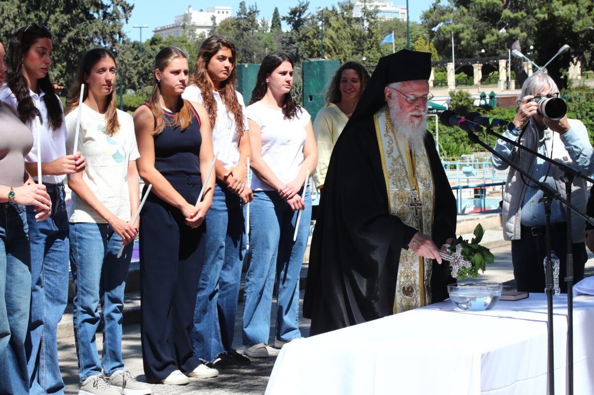 ΕΝΑΡΞΗ ΕΡΓΑΣΙΩΝ ΑΝΑΚΑΤΑΣΚΕΥΗΣ ΤΟΥ ΟΛΥΜΠΙΑΚΟΥ ΚΟΛΥΜΒΗΤΗΡΙΟΥ ΣΤΗΝ ΑΘΗΝΑ ΜΕ ΠΡΩΤΟΒΟΥΛΙΑ ΤΗΣ ΕΛΛΗΝΙΚΗΣ ΟΛΥΜΠΙΑΚΗΣ ΕΠΙΤΡΟΠΗΣ ΚΑΙ ΤΗΝ ΧΟΡΗΓΙΑ ΤΗΣ ΕΘΝΙΚΗΣ ΤΡΑΠΕΖΑΣ.  (ΑΡΓΥΡΩ ΑΝΑΣΤΑΣΙΟΥ