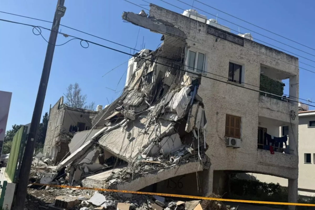 Το κτίριο που κατέρρευσε στην Κύπρο