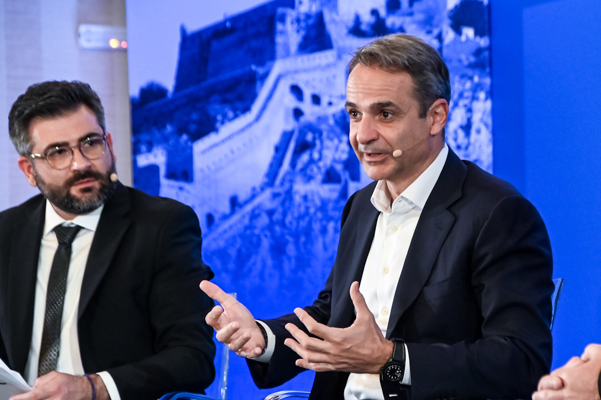 Ο Κυριάκος Μητσοτάκης στο 5ο προσυνέδριο της Νέας Δημοκρατίας, με θέμα «Σύγχρονο Κράτος για όλους»