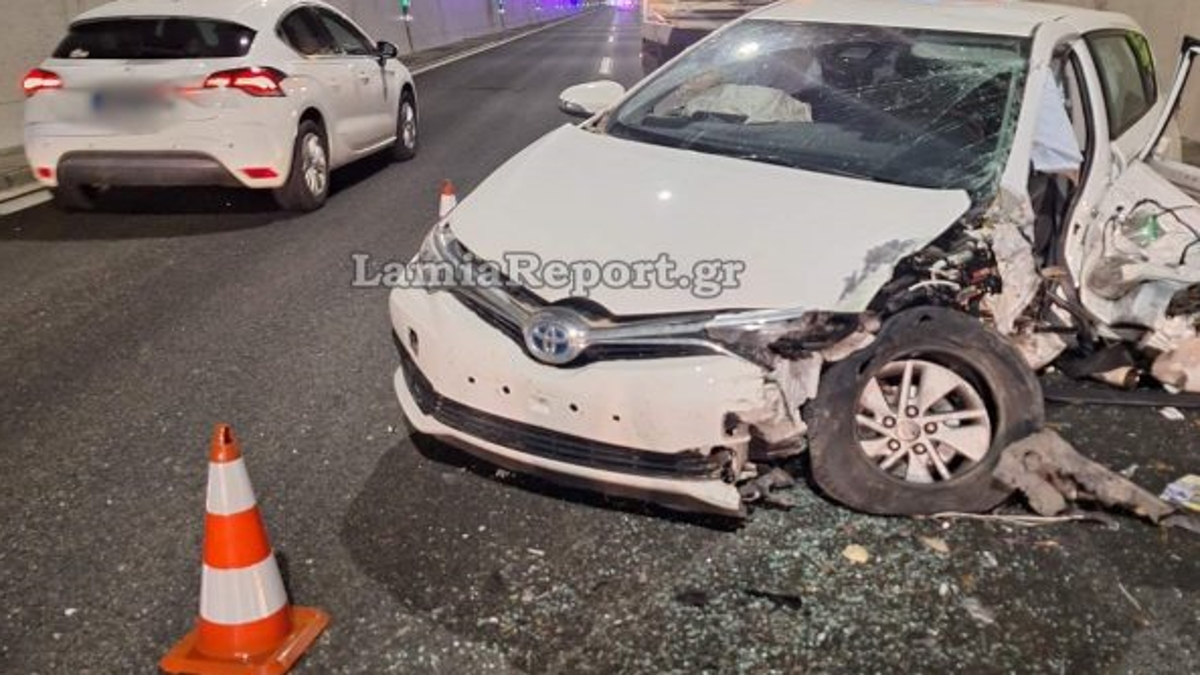 Τροχαίο σε σήραγγα της εθνικής οδού Αθηνών - Λαμίας