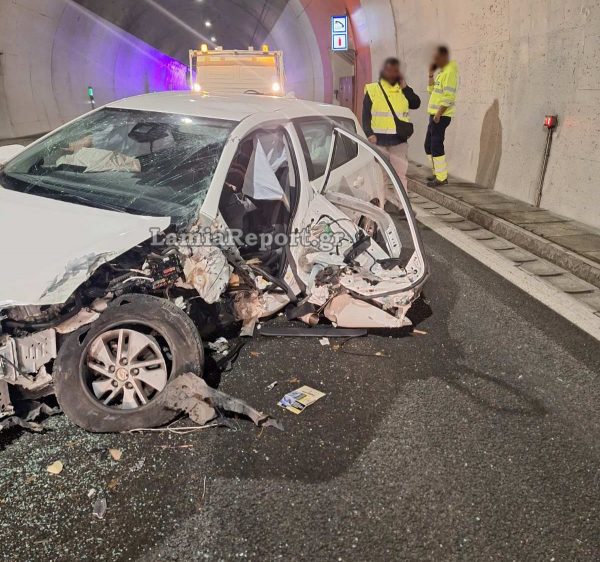 Τροχαίο σε σήραγγα στην εθνική οδό Αθηνών - Λαμίας