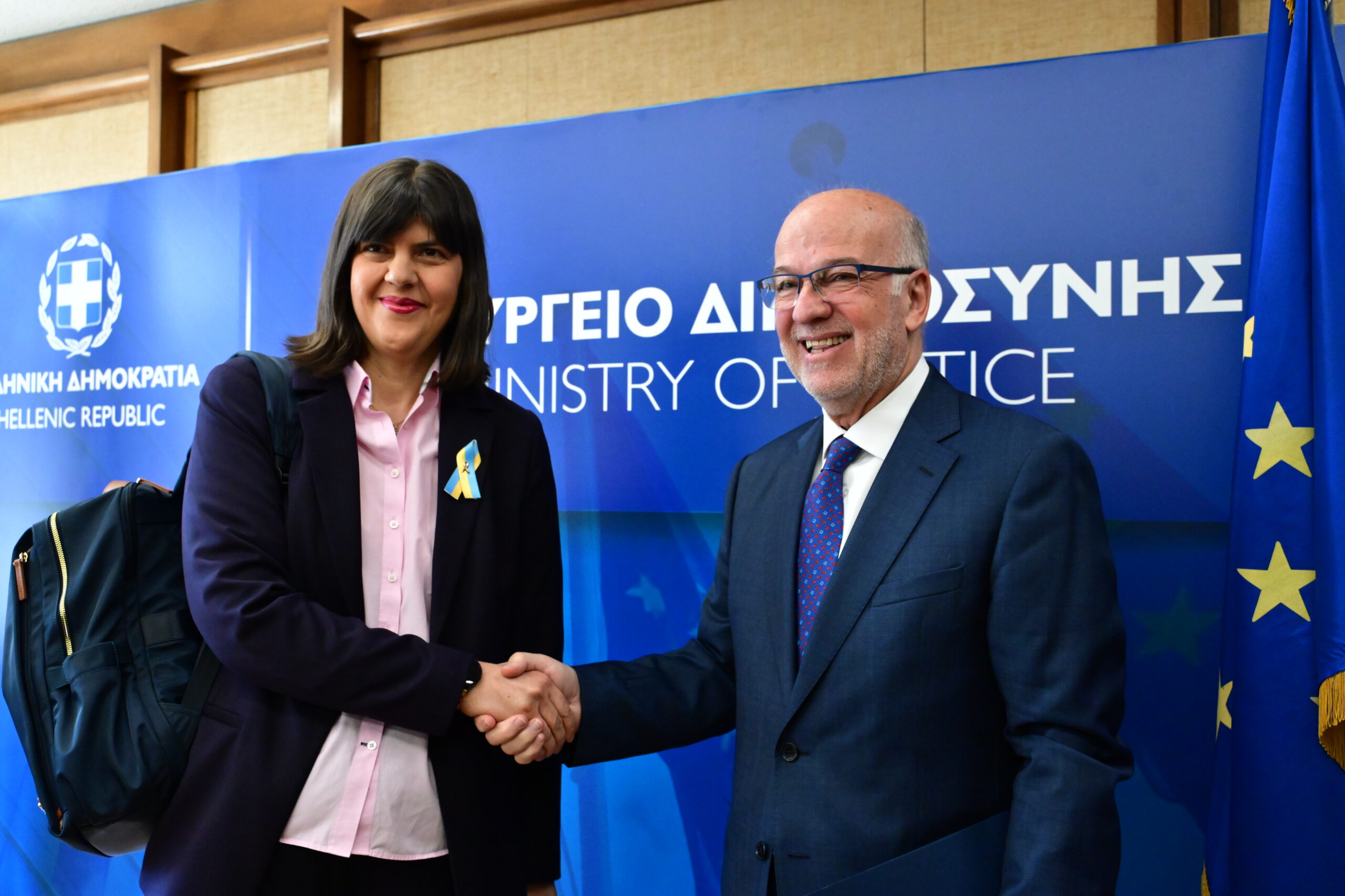 H Λάουρα Κοβέσι με τον Γιώργο Φλωρίδη