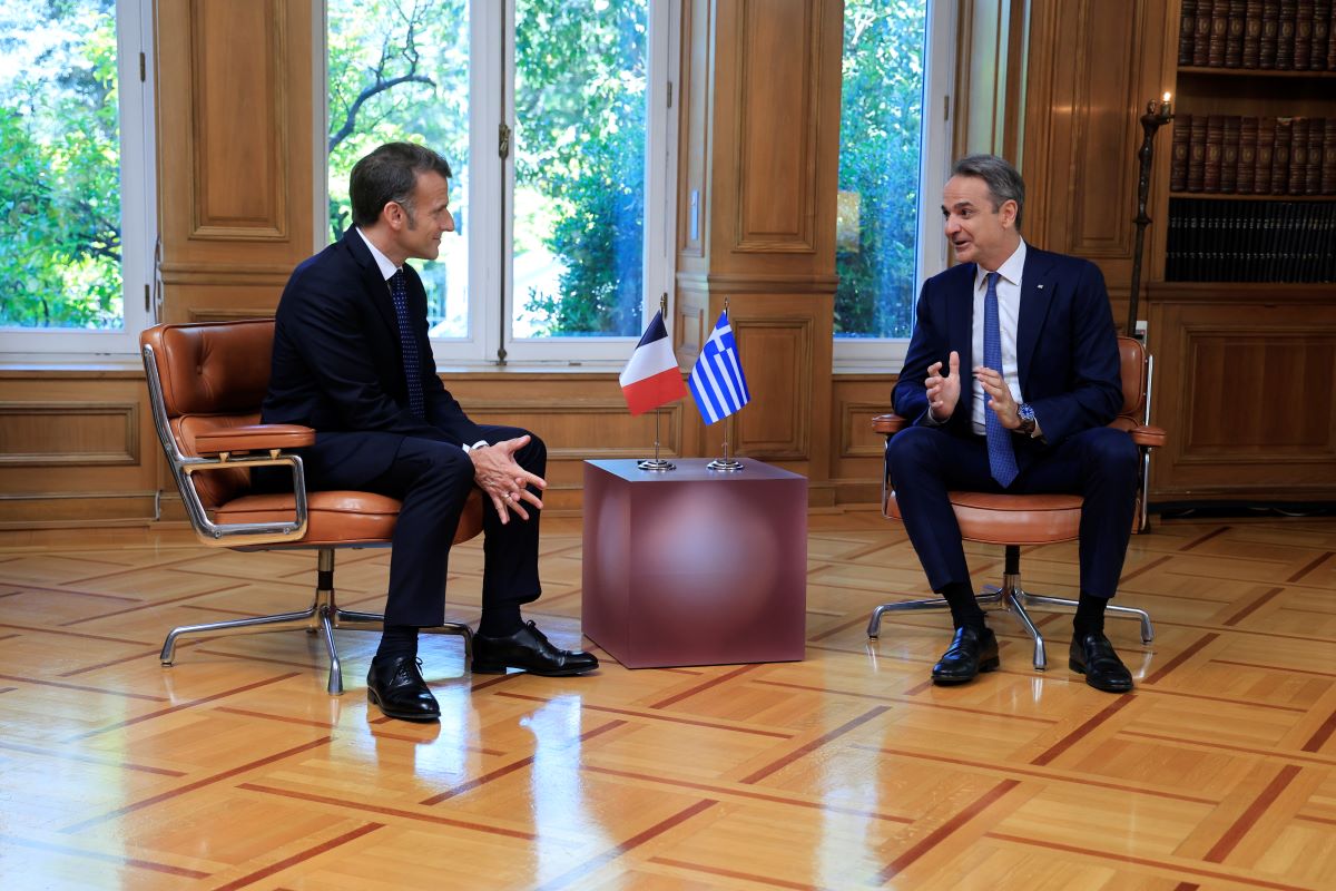 macron-mitsotakis18 Εμανουέλ Μακρόν και Κυριάκος Μητσοτάκης στο Μέγαρο Μαξίμου / ΓΙΩΡΓΟΣ ΚΟΝΤΑΡΙΝΗΣ/EUROKINISSI