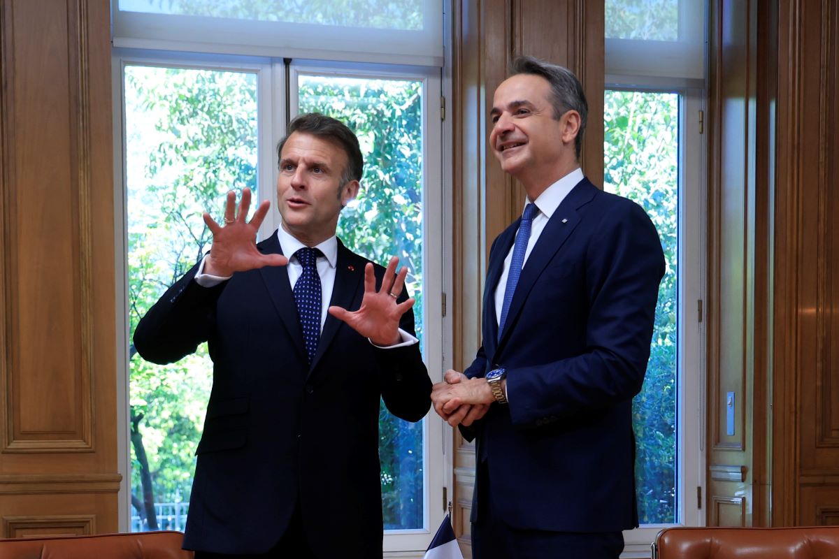 macron-mitsotakis23 ΓΙΩΡΓΟΣ ΚΟΝΤΑΡΙΝΗΣ/EUROKINISSΙ