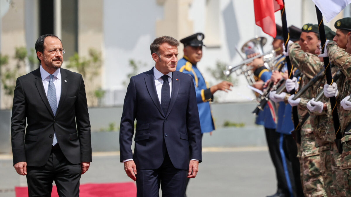 Νίκος Χριστοδουλίδης και Εμανουέλ Μακρόν