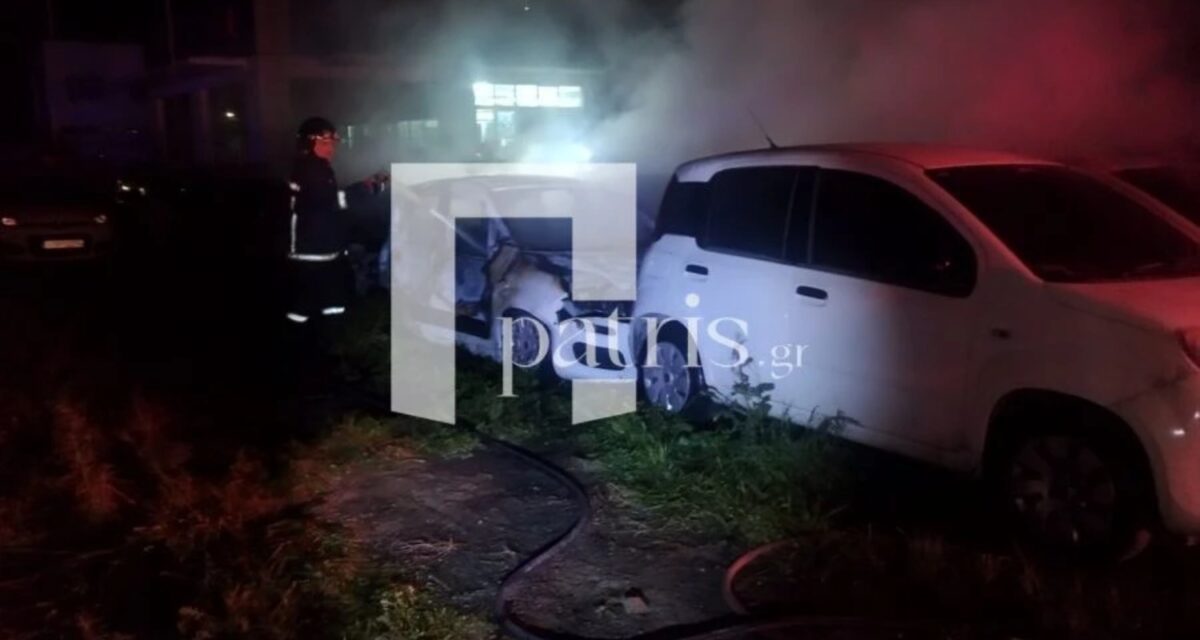 Ηράκλειο: Δύο άτομα έδειξαν οι κάμερες ασφαλείας για τον εμπρησμό χώρου με ενοικιαζόμενα αυτοκίνητα