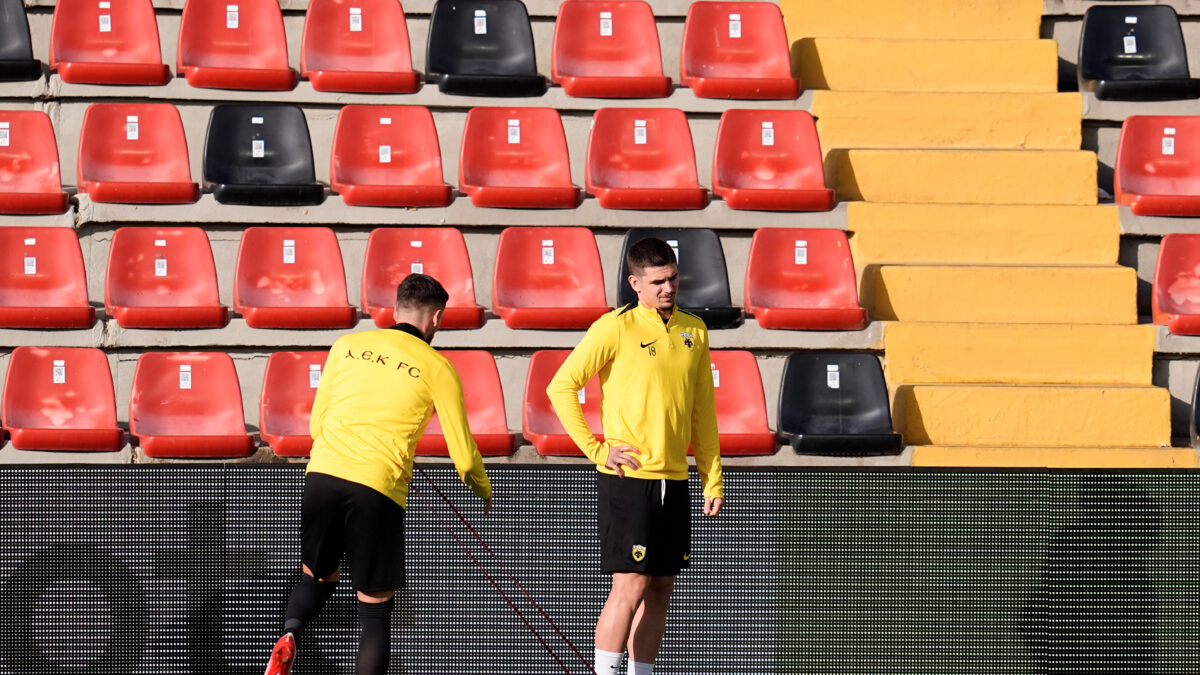 Ο Μαρίν στην προπόνηση στο Βαγιέκας