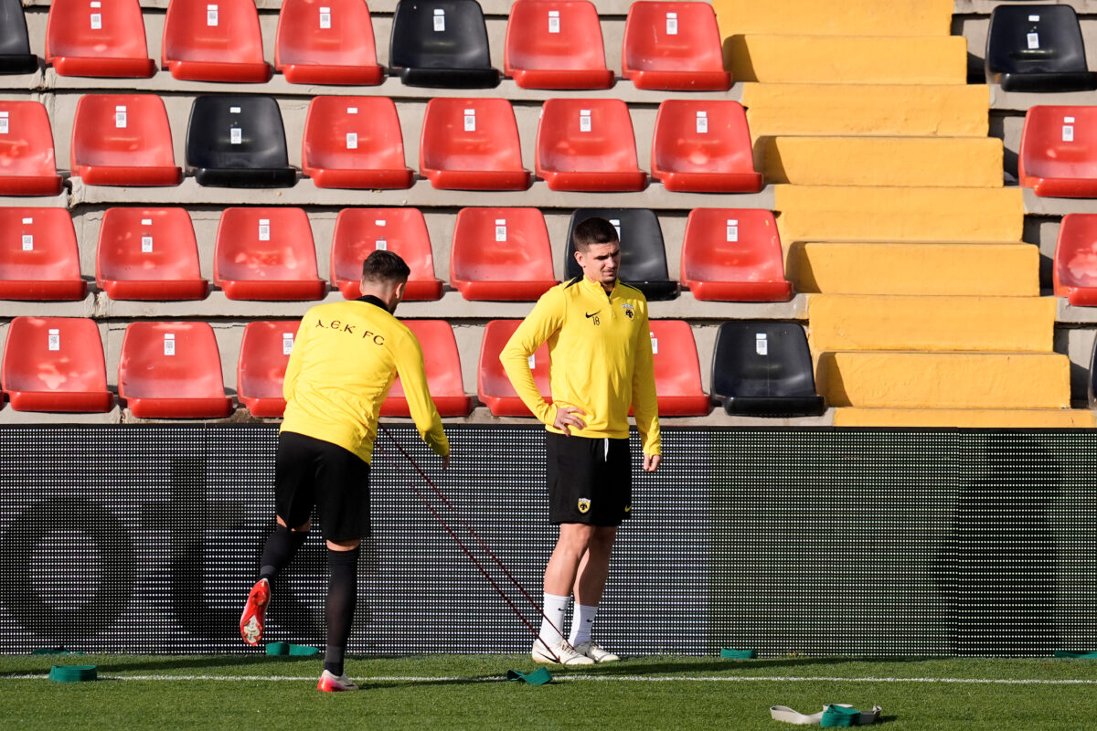 Ο Μαρίν στην προπόνηση στο Βαγιέκας