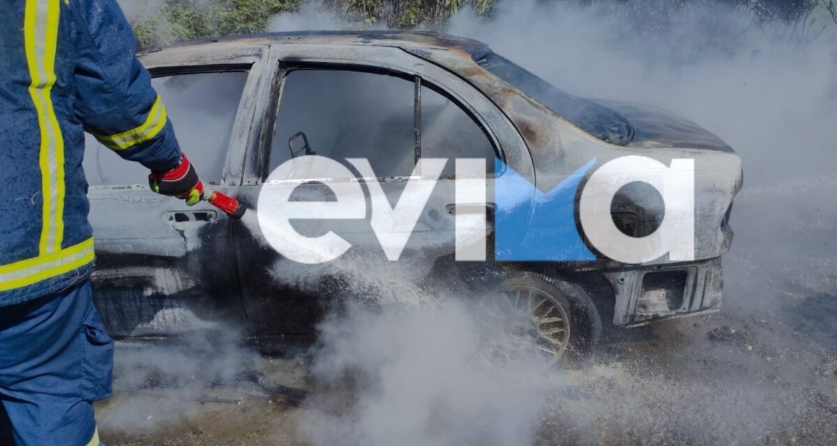 Εύβοια: Αυτοκίνητο κάηκε ολοσχερώς, άρπαξε φωτιά ενώ ήταν σε κίνηση