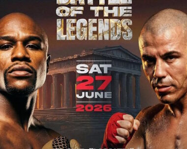 Ο Μιχάλης Ζαμπίδης με τον Φλόιντ Μεϊγουέδερ