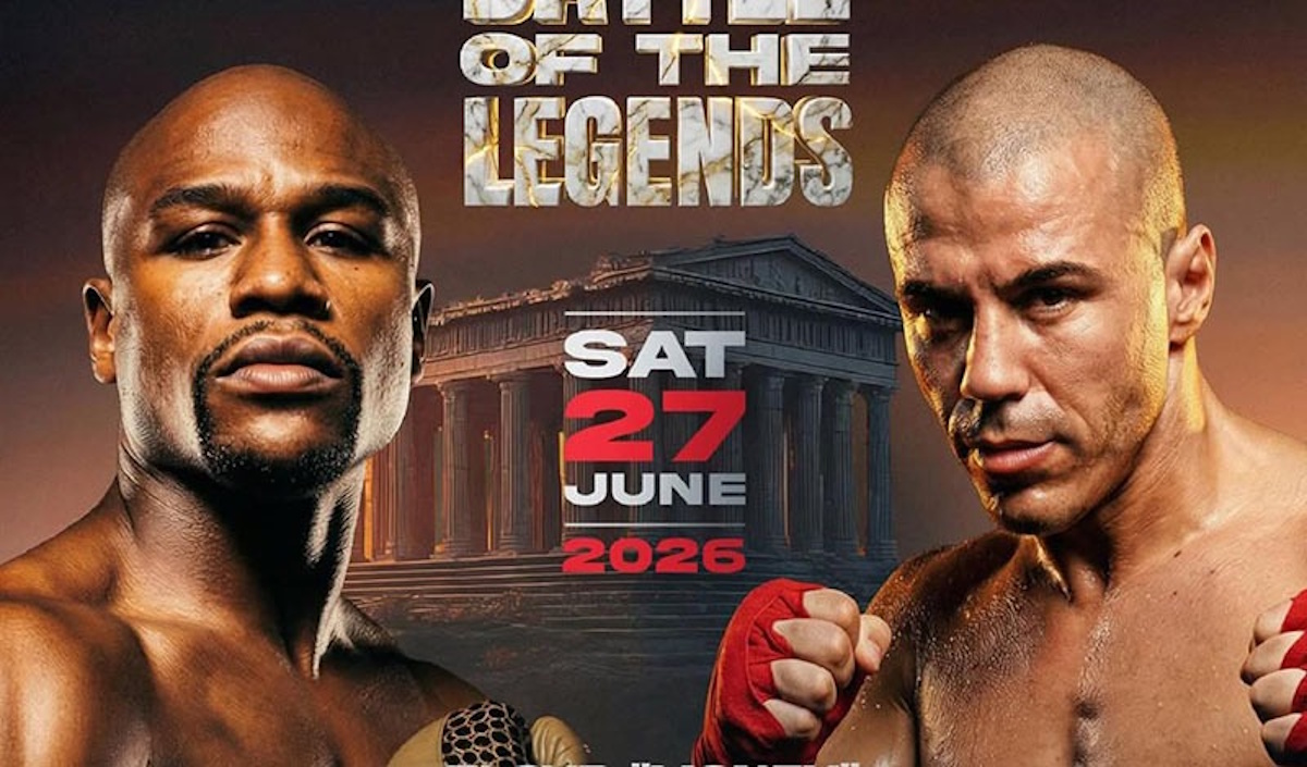 Ο Μιχάλης Ζαμπίδης με τον Φλόιντ Μεϊγουέδερ