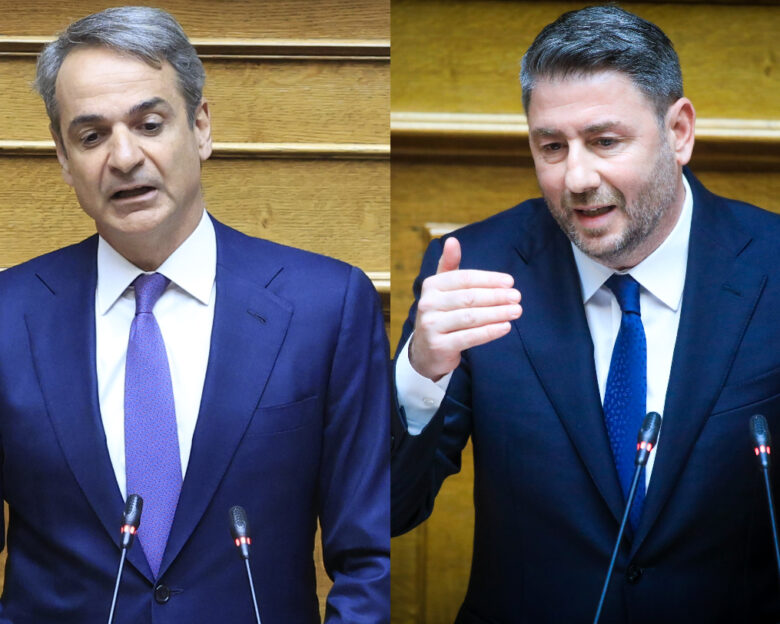 Κυριάκος Μητσοτάκης και Νίκος Ανδρουλάκης