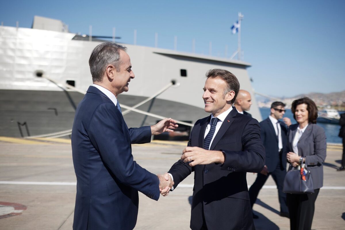 Κυριάκος Μητσοτάκης και Εμανουέλ Μακρόν