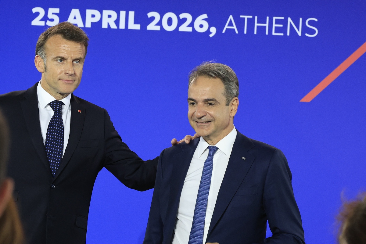Εμανουέλ Μακρόν και Κυριάκος Μητσοτάκης