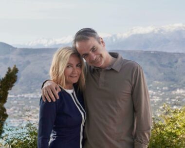 Ο Κυριάκος Μητσοτάκης με τη σύζυγό του Μαρέβα Γκραμπόφσκι