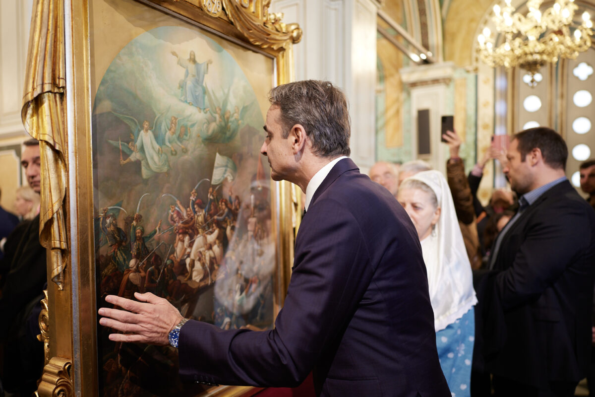 Εορτασμός της 200ης Επετείου της Ηρωικής Εξόδου των Ελεύθερων Πολιορκημένων στο Μεσολόγγι, παρουσία της πολιτειακής και πολιτικής ηγεσίας της χώρας, Κυριακή των Βαΐων 5 Απριλίου 2026. (ΔΗΜΗΤΡΗΣ ΠΑΠΑΜΗΤΣΟΣ