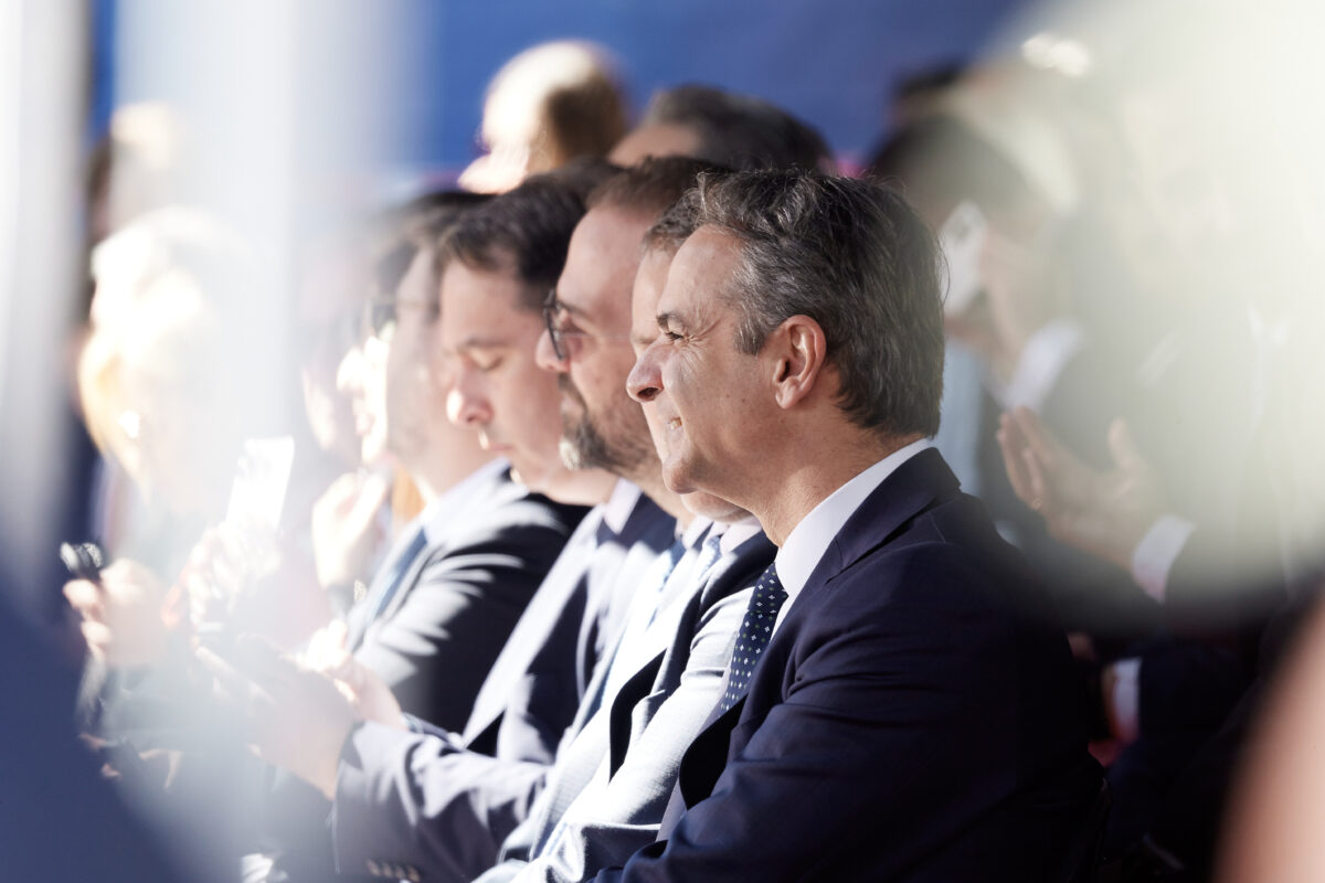 Ο Κυριάκος Μητσοτάκης στο Μεσολόγγι