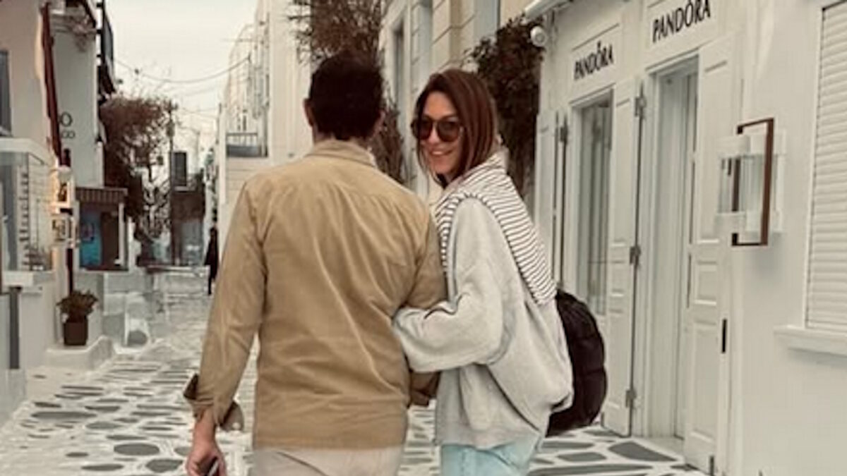 Κωνσταντίνα Ευριπίδου και Φίλιππος Μιχόπουλος στη Μύκονο