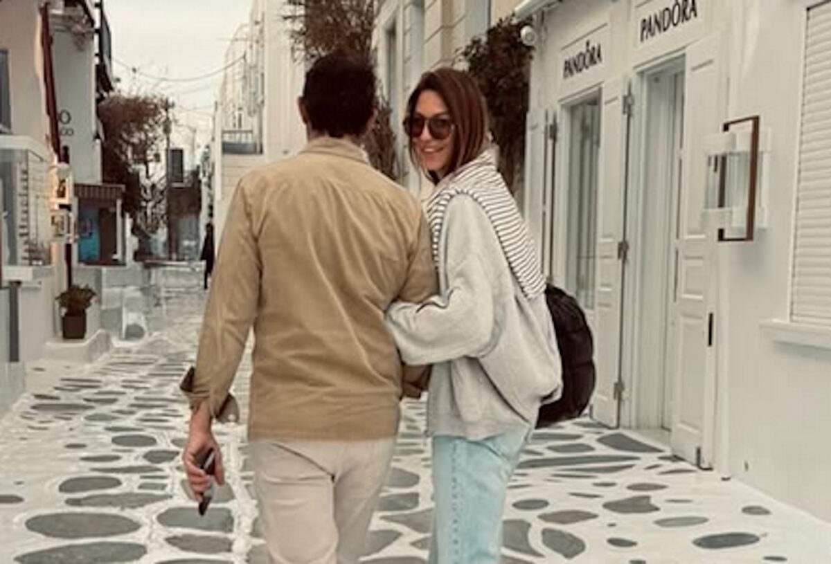 Κωνσταντίνα Ευριπίδου και Φίλιππος Μιχόπουλος στη Μύκονο