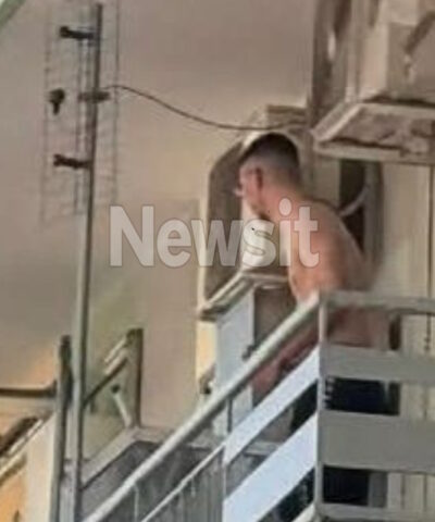 Φοιτητής απειλεί να πέσει από τον 3ο όροφο πολυκατοικίας