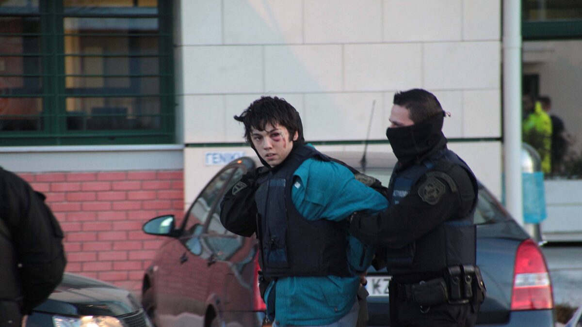 Ο Νίκος Ρωμανός κατά τη σύλληψή το 2013