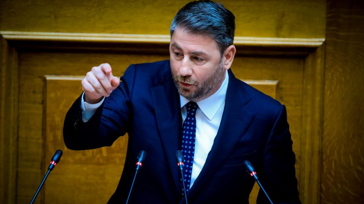 Ο Νίκος Ανδρουλάκης στη Βουλή