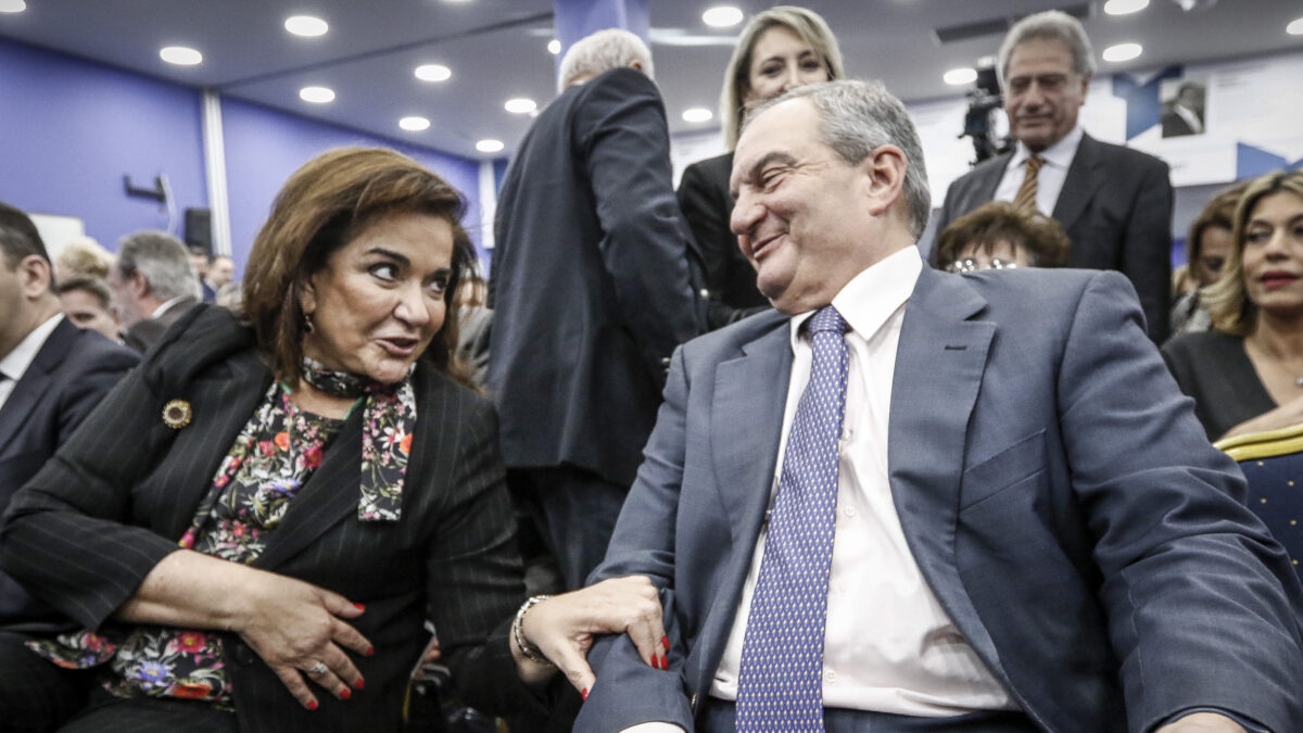 Ντόρα Μπακογίαννη και Κώστας Καραμανλής