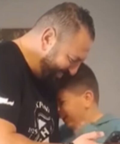 Ο πατέρας και ο μικρός οπαδός