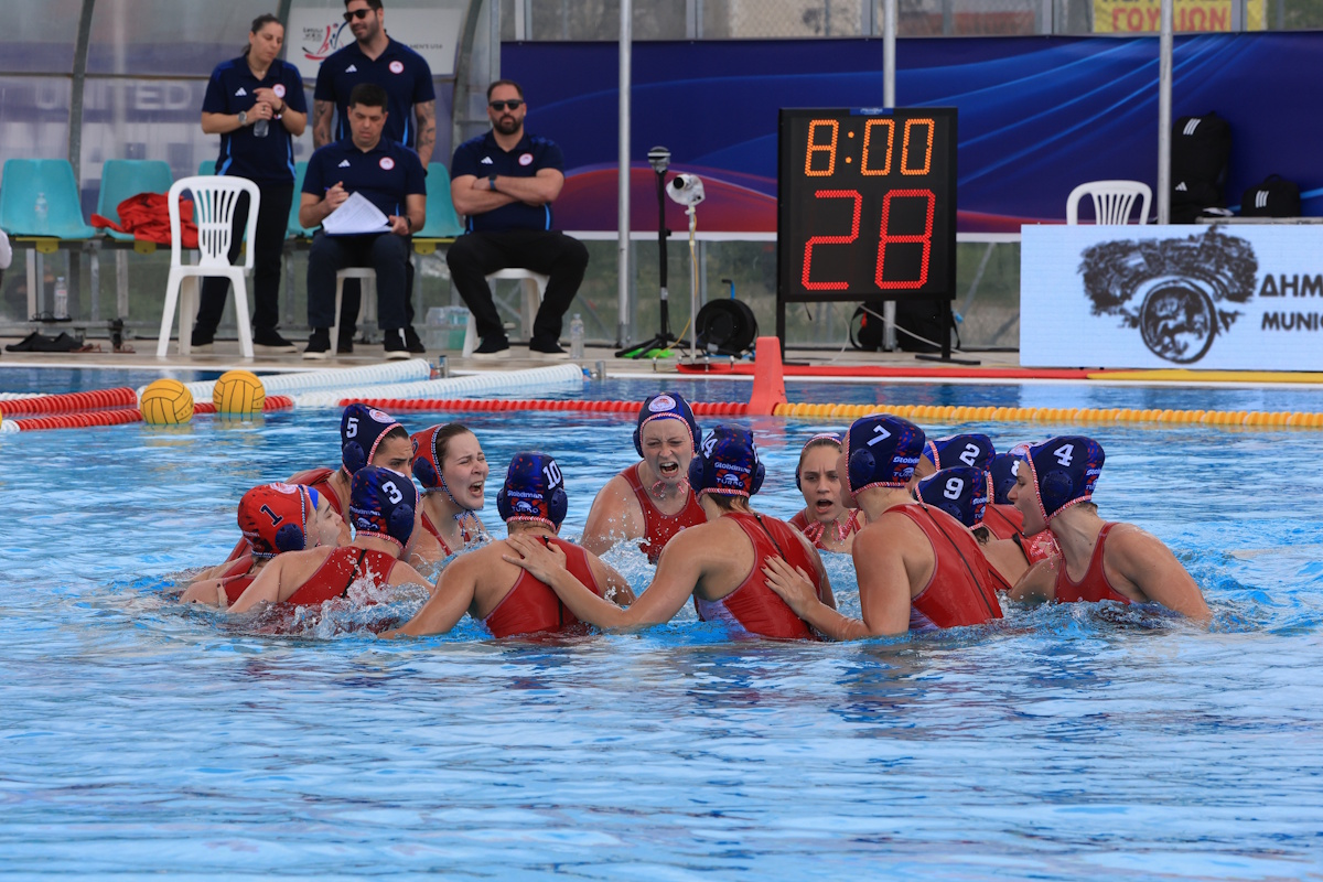 Βουλιαγμένη – Ολυμπιακός 13-15: Ερυθρόλευκο για 7η φορά το Κύπελλο Ελλάδας στο πόλο γυναικών