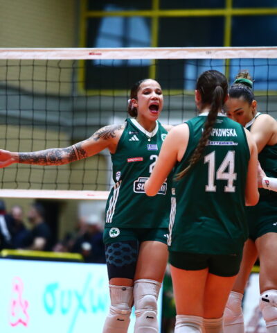 Οι βολεϊμπολίστριες του Παναθηναϊκού