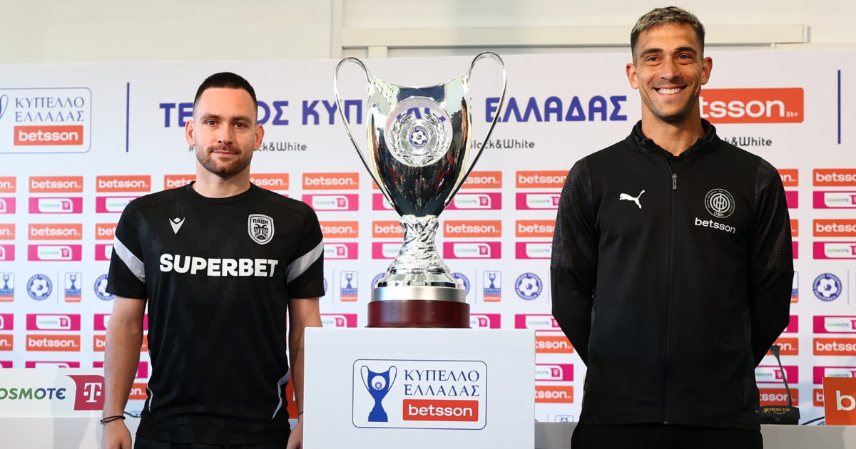 ΠΑΟΚ – ΟΦΗ: Ασπρόμαυρη μάχη στον τελικό του Κυπέλλου Ελλάδας Betsson στο Πανθεσσαλικό
