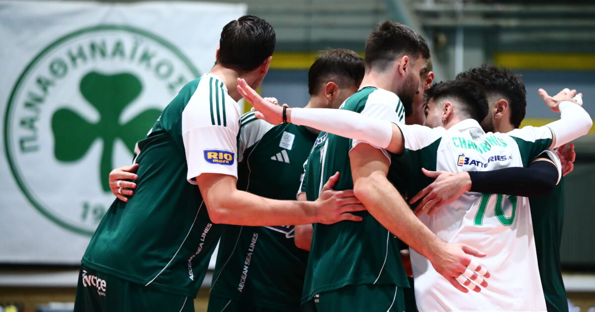Παναθηναϊκός – ΠΑΟΚ 3-1: Άνετη νίκη και πρώτο «πράσινο» βήμα τίτλου στη Volley League