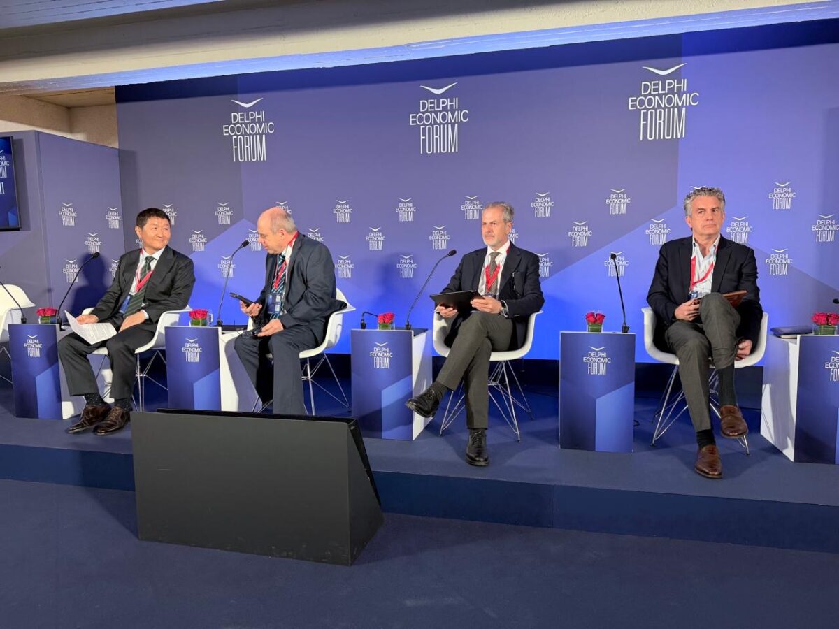 Ο πρόεδρος της ΕΡΤ Γιάννης Παπαδόπουλος στο Οικονομικό Φόρουμ των Δελφών