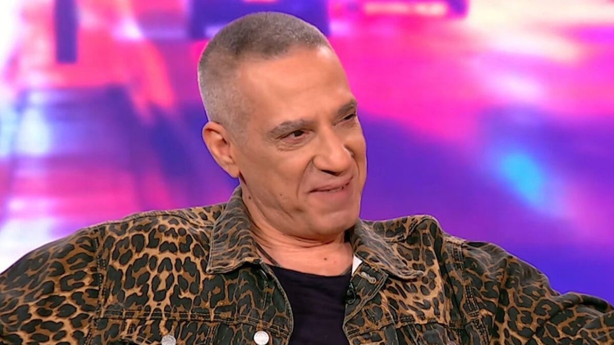 Ο Δημοσθένης Παπαδόπουλος κατά τη διάρκεια της συνέντευξης