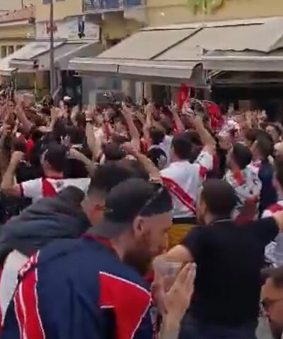 ΑΕΚ – Ράγιο Βαγιεκάνο: Ατμόσφαιρα κερκίδας στο κέντρο της Αθήνας από τους Ισπανούς