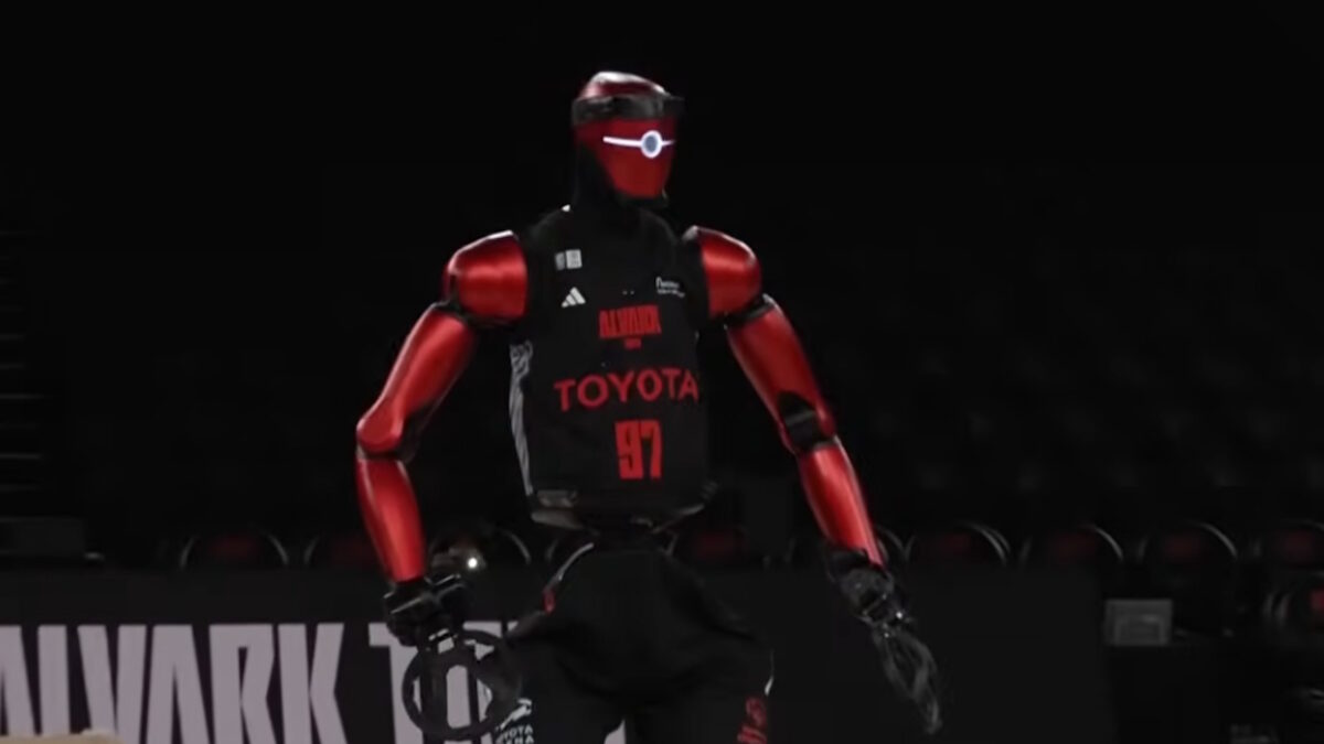 Ανθρωποειδές ρομπότ ύψους 2,19μ. λειτουργεί με AI και παίζει μπάσκετ, εκτελεί βολές και καλεί το κοινό να πανηγυρίσει