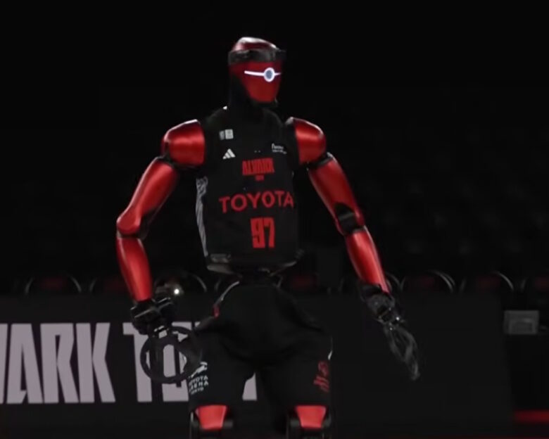 Ανθρωποειδές ρομπότ ύψους 2,19μ. λειτουργεί με AI και παίζει μπάσκετ, εκτελεί βολές και καλεί το κοινό να πανηγυρίσει