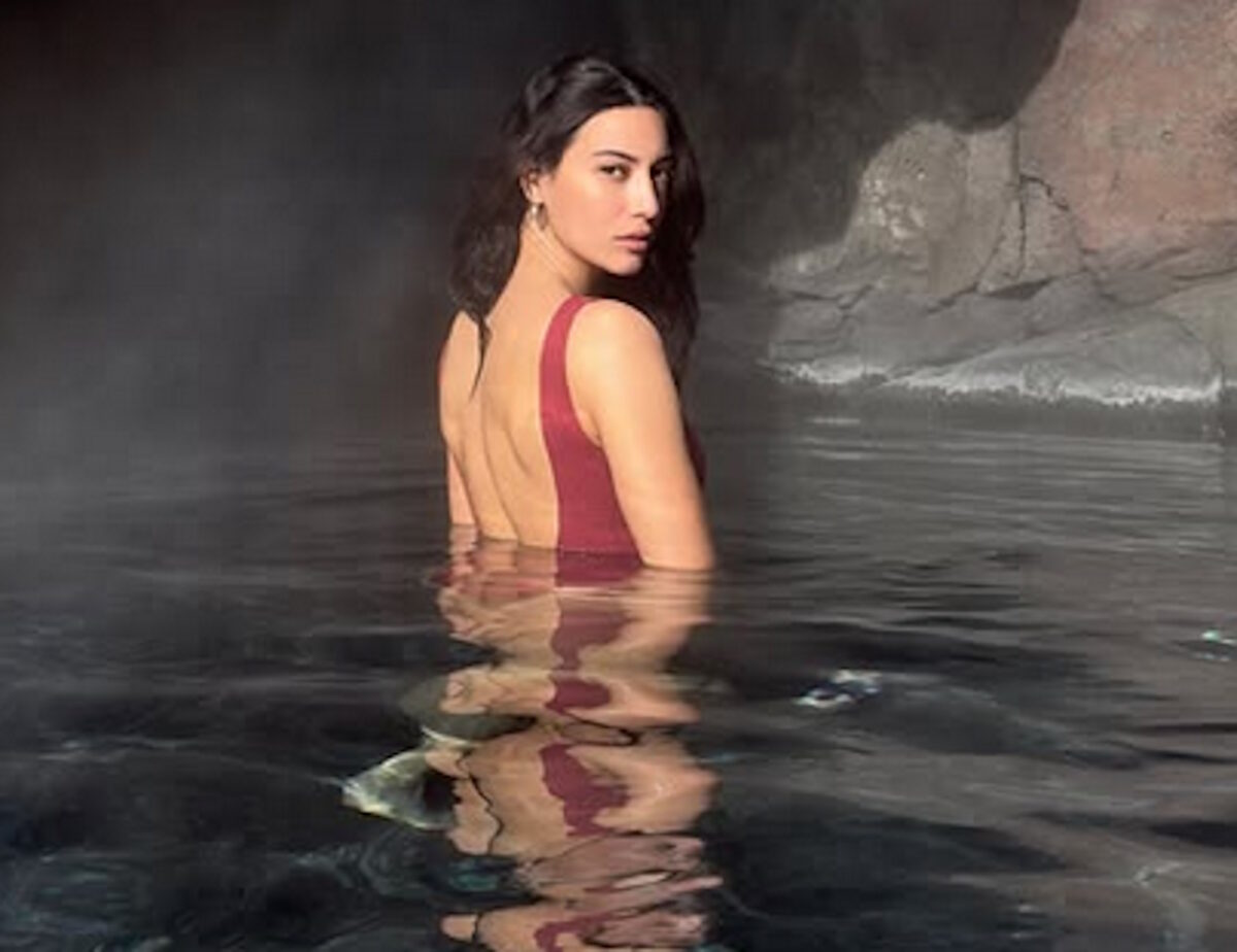 Η Ευγενία Σαμαρά στην Ισλανδία, σε εικόνα που δημοσιοποίησε στο Instagram